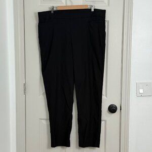 Evri Dress Pants Womens 16W Black Straight Leg Stretch Business Casual Office